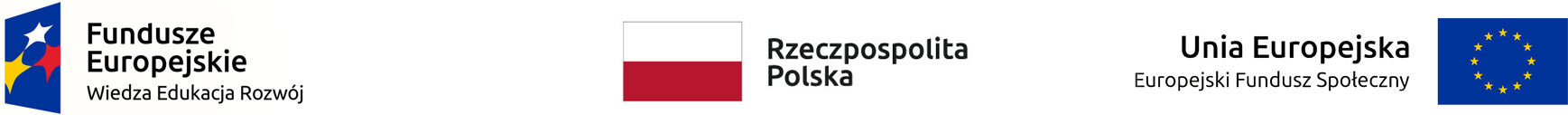 Logo Funduszy Europejskich, Rzeczypospolitej Polskiej, Unii Europejskiej